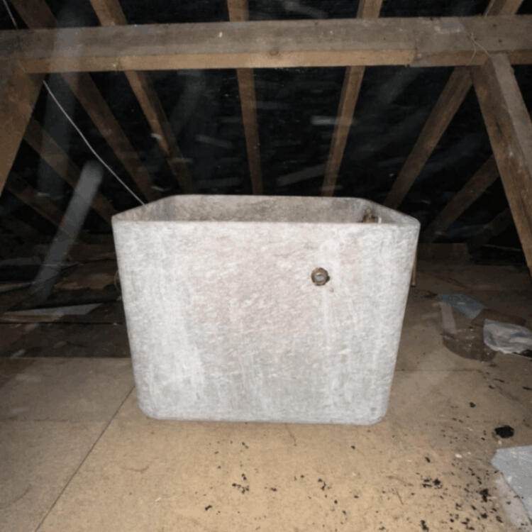 Water tank removal - before