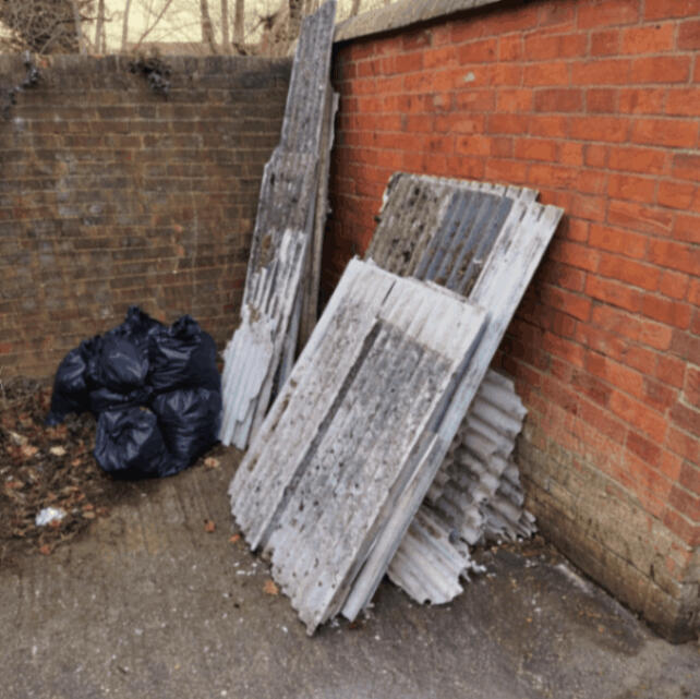 Asbestos Sheet Collection - Before